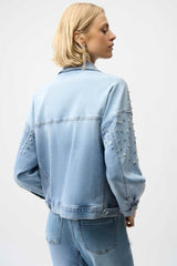 JOSEPH RIBKOFF VESTE EN DENIM FEMME
