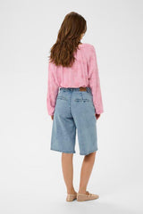 CREAM SHORT EN JEANS FEMME