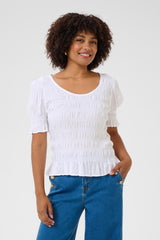 Cream Blouse Femme