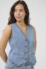 CREAM Veste De Jeans Sans Manche Femme