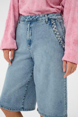 CREAM SHORT EN JEANS FEMME