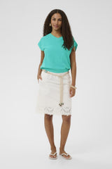 CREAM T-SHIRT FEMME