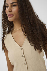 CREAM VESTE SANS MANCHE FEMME