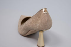 MICHAEL KORS CHAUSSURES À TALONS BRILLANTS OR FEMME