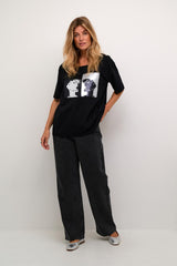 Cream T-Shirt Femme