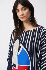 JOSEPH RIBKOFF CHANDAIL STYLE PONCHO