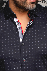 AU NOIR CHEMISE KNIT HOMME