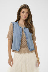 CREAM VESTE SANS MANCHE FEMME