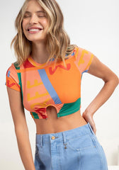 LEZ A LEZ CROP TOP FEMME