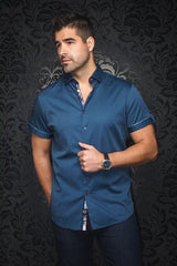 Au Noir Chemise Manche Courte Homme