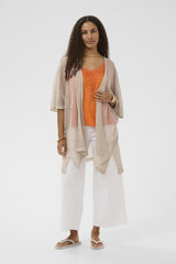 CREAM CARDIGAN FEMME