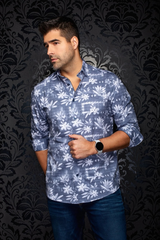 AU NOIR CHEMISE KNIT HOMME