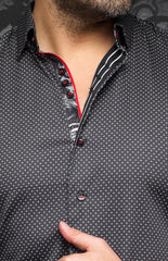 Au Noir Chemise Manche Courte Homme