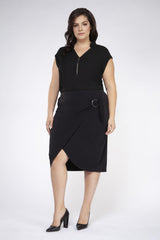 Dex Plus Jupe en Jeans Taille Plus Femme