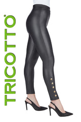 TRICOTTO LEGGING EN CUIR FEMME