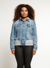 Dex Plus Veste en jeans Taille Plus Femme