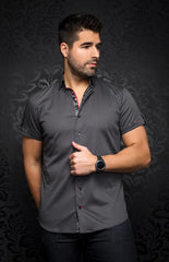 Au Noir Chemise Manche Courte Homme