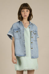 MOLLY BRECKEN CHEMISE EN JEANS FEMME