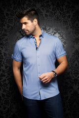 Au Noir Chemise Manche Courte Homme