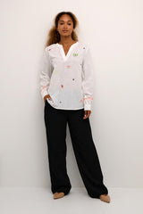 Cream Blouse Femme