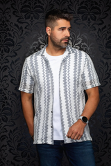 AU NOIR CHEMISE MANCHE COURTE HOMME