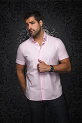 AU NOIR CHEMISE MANCHES COURTES HOMME