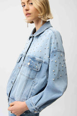 JOSEPH RIBKOFF VESTE EN DENIM FEMME