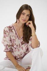 CREAM BLOUSE FEMME