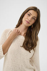 CREAM CHANDAIL FEMME