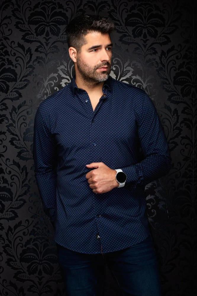 AU NOIR CHEMISE KNIT  HOMME
