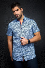 AU NOIR CHEMISE MANCHES COURTES HOMME
