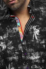 AU NOIR CHEMISE KNIT HOMME