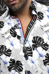 AU NOIR CHEMISE MANCHES COURTES HOMME