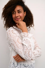 Cream Blouse Femme