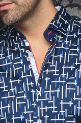 AU NOIR CHEMISE MANCHE COURTE  HOMME