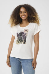 CREAM T-SHIRT FEMME
