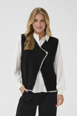 CREAM VESTE SANS MANCHES FEMME