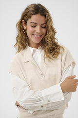 CREAM CHANDAIL FEMME
