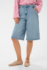 CREAM SHORT EN JEANS  FEMME