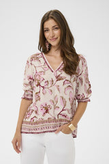 CREAM BLOUSE FEMME