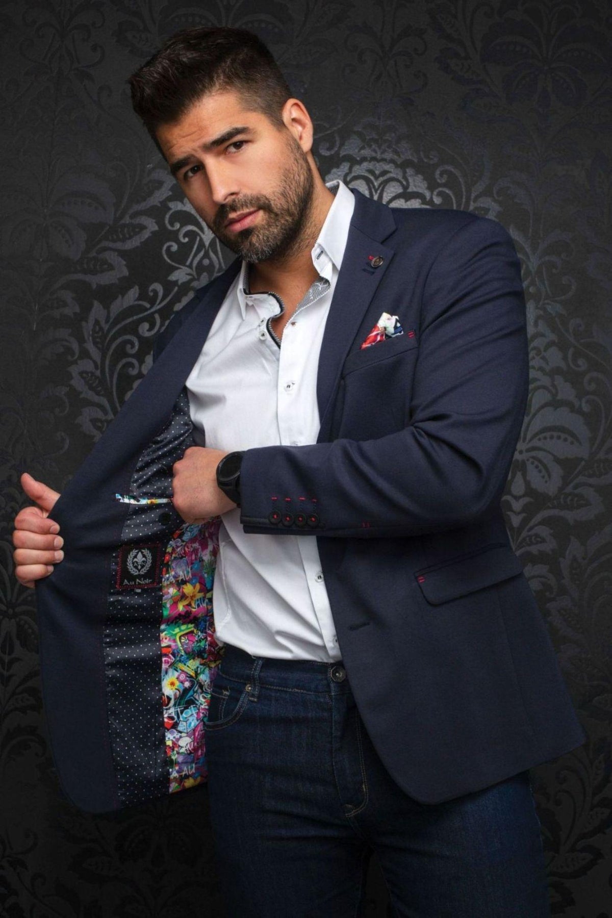 Au Noir Veston Homme