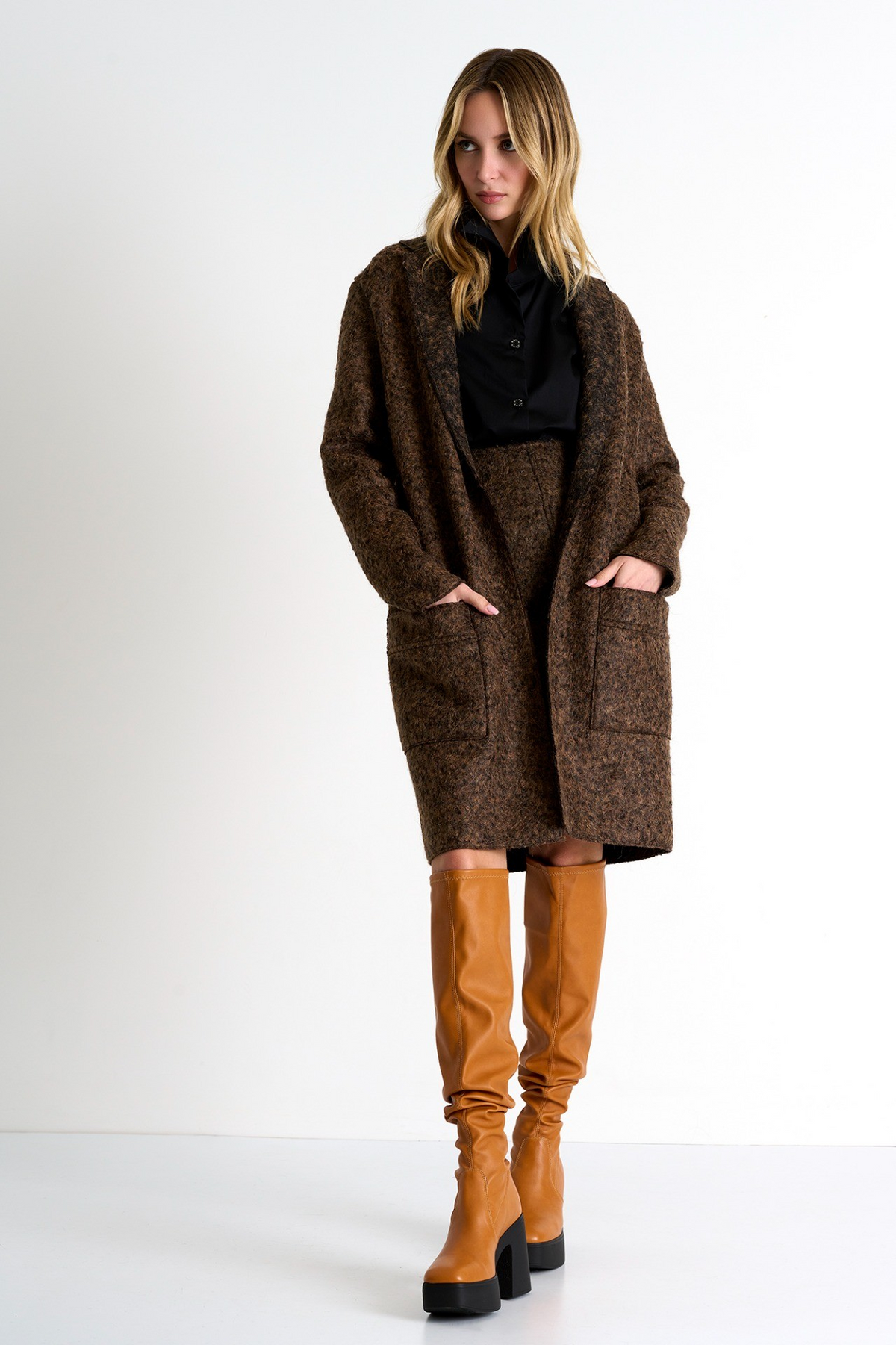 SHAN MANTEAU LEGER FEMME