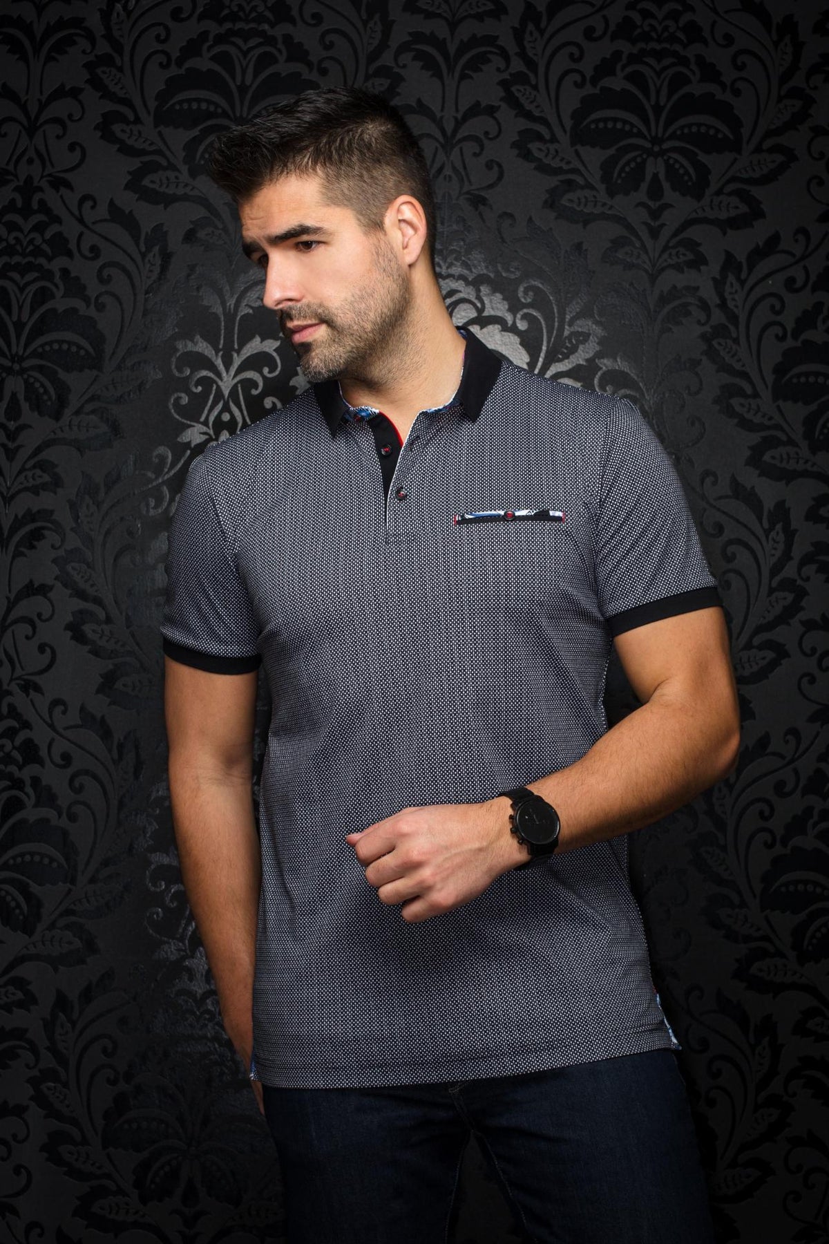 AU NOIR POLO HOMME