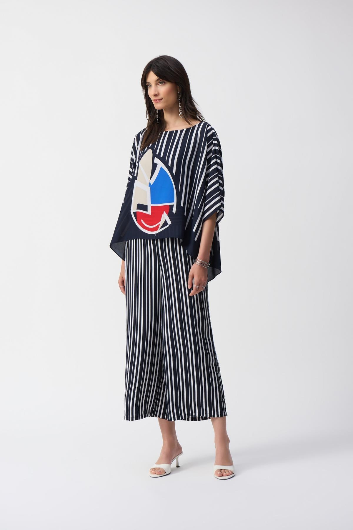 JOSEPH RIBKOFF CHANDAIL STYLE PONCHO