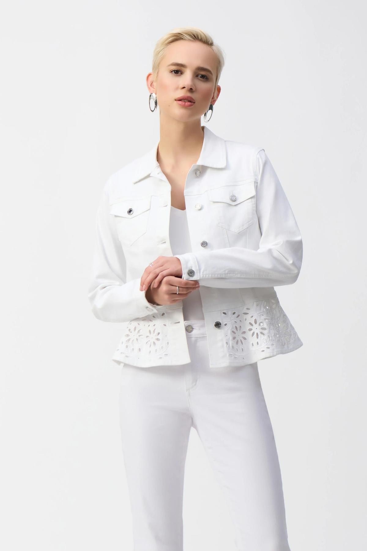 JOSEPH RIBKOFF VESTE EN JEANS FEMME