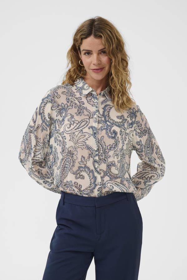 CREAM BLOUSE FEMME