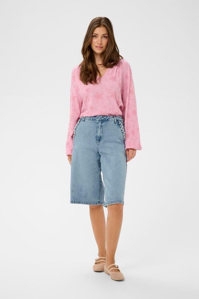 CREAM SHORT EN JEANS  FEMME