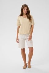 CREAM T-SHIRT FEMME