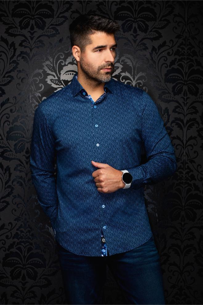AU NOIR CHEMISE KNIT HOMME