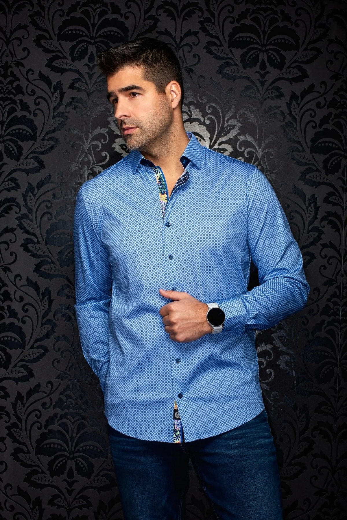 UA NOIR CHEMISE KNIT  HOMME